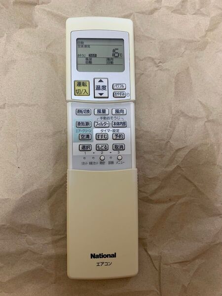National エアコンリモコン A75C3024 パナソニック ナショナル