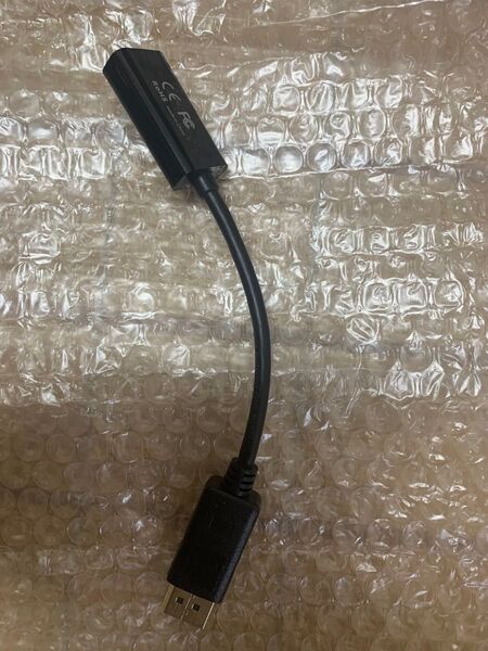 変換アダプタ DisplayPort to HDMI 黒色 ディスプレイポート HDMI 変換ケーブル