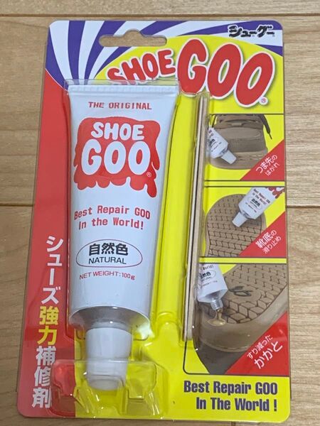 自然色 1個 靴 修理 シューグー ソール 補修 SHOEGOO 100g 自然色 ナチュラル 新品未開封