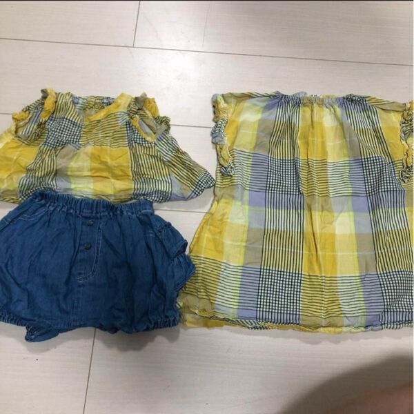 ブリーズ お揃い 姉妹 ワンピース セットアップ 70 90