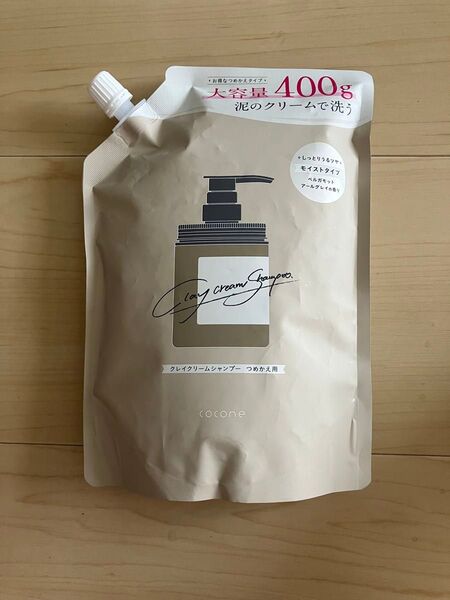 coconeクレイクリームシャンプー つめかえ用 400g 1個