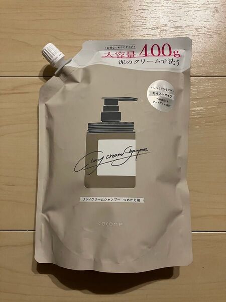 coconeクレイクリームシャンプー つめかえ用 400g 1個