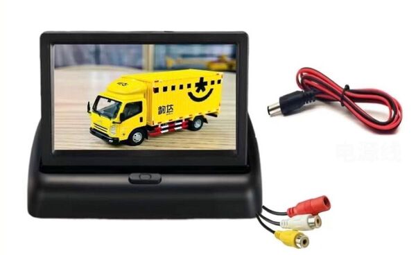 高画質 12V 24V モニター コンパクト バック連動 4インチ 4.3インチ
