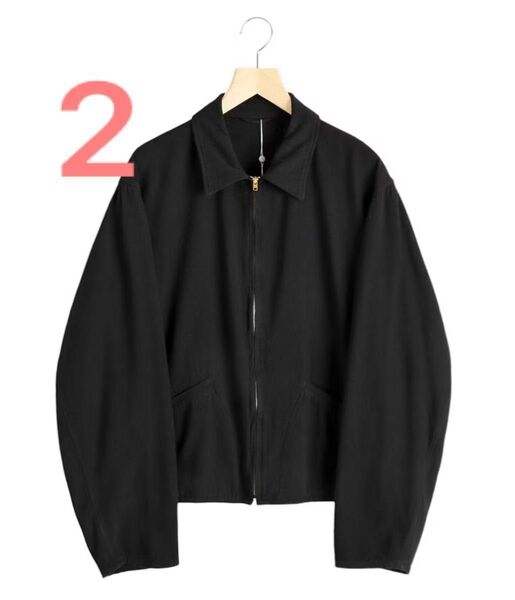 COMOLI コモリ シルクネップジップショートジャケット B01-01003 25SS サイズ3