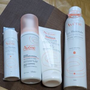 Avene アベンヌ スキンケア4点セット ウォーター(大、小)洗顔フォーム、全身保湿クリーム