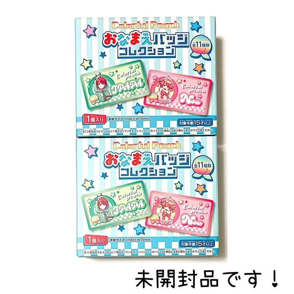 【未開封】カラフルピーチ おなまえバッジコレクション 2個 エンスカイ