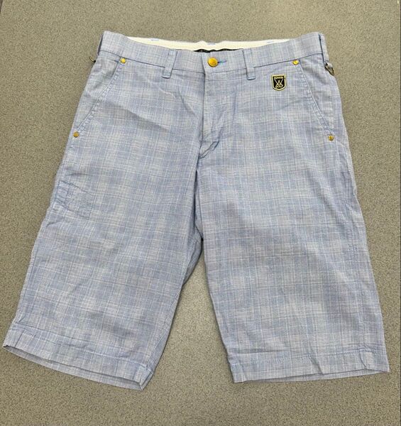 値下げ!EDWIN GOLF チェック柄ショートパンツ ブルー系 サイズM