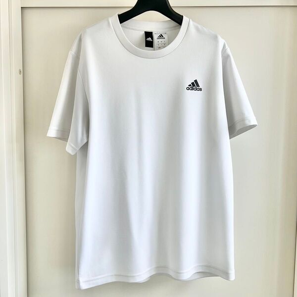 adidas アディダス Tシャツ 半袖Tシャツ ホワイト 白 ポリエステル
