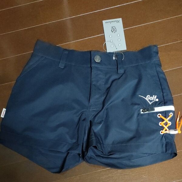 新品 1サイズ(M) ラッセルノレディースショートパンツ ネイビー 紺色