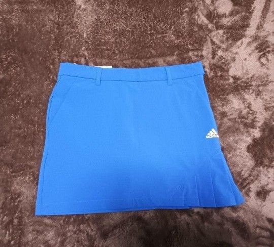 adidas レディース ゴルフ スカート 青 インナーパンツ付き Mサイズ アディダス ブルー系