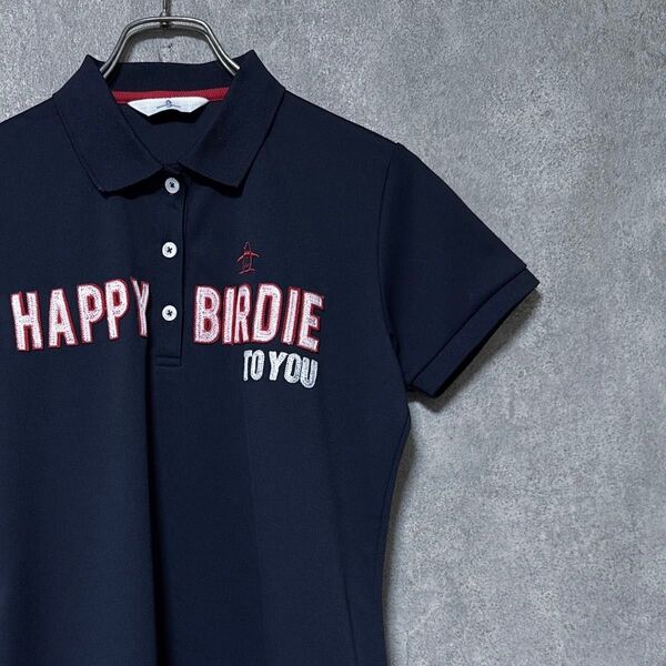 Munsingwear マンシングウェア HAPPY BIRDIE ポロシャツ レディース 半袖 ゴルフ ウェア ロゴ