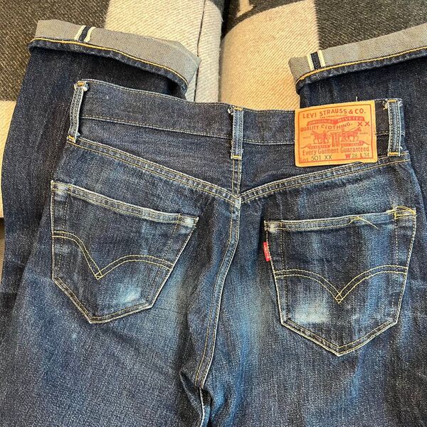 希少 激レア LEVI'S リーバイス 501XX LVC デニム トルコ製 ヴィンテージ セルビッジ 赤耳 W28inch