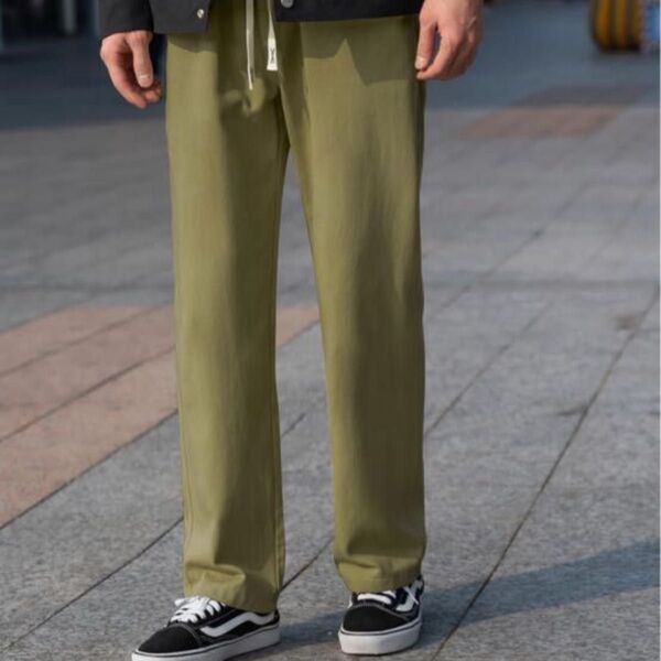 ズボン メンズ サルエルパンツロングパンツ JLUOEC カーキ XL