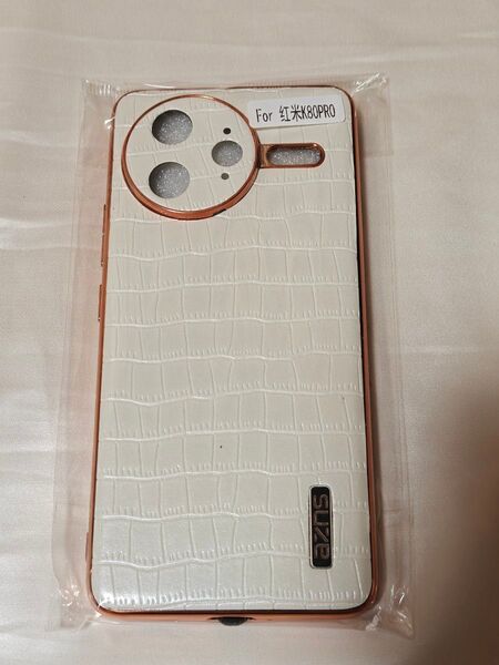 【新品未使用】POCO F7 Ultra スマホケース ソフトケース xiaomi 白 レザー ワッフル 画面保護フィルム オマケ