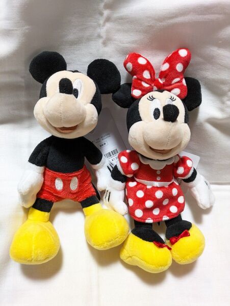 ディズニーリゾート ぬいぐるみバッジ ミッキーマウス&ミニーマウス A