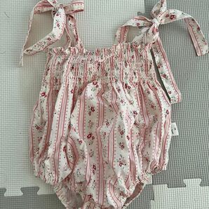 ベビー服 ロンパース 80サイズ 女の子 ピンク系