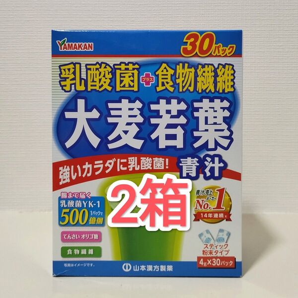 山本漢方製薬 乳酸菌プラス食物繊維大麦若葉 青汁 60パック