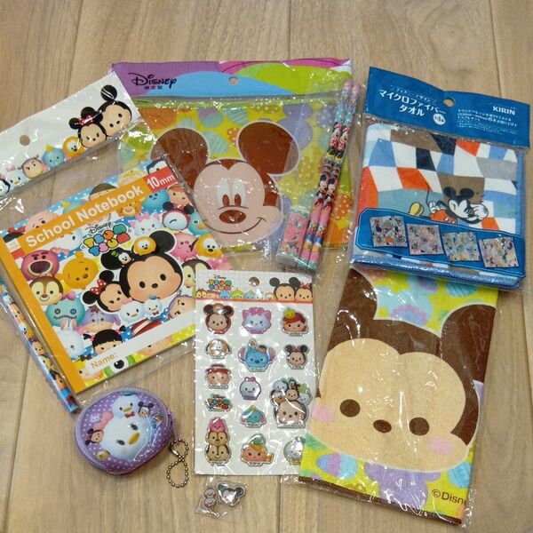 ツムツム ディズニー DISNEY 文房具 日用品 シール ハンカチ ポーチ 便利