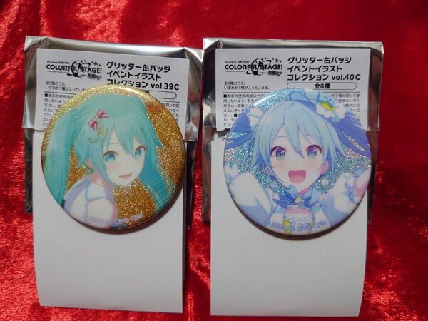プロセカ 初音ミク グリ缶 グリッター缶バッジ モモジャン