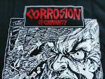 C.O.C. Corrosion of Conformity スウェット パーカー Animosity tour 1986 黒XL / slayer metallica pushead パスヘッド s.o.d. coc_画像2