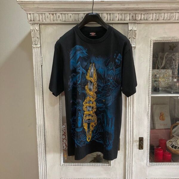 ROCKEAGLE ロックイーグル メタルTシャツ L ブラック バンドT