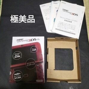 new3dsll レッド 極めて美品 Red 赤 箱、内箱、説明書