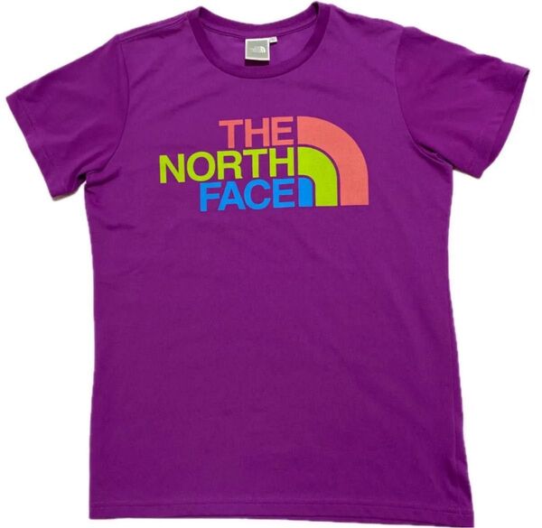 ノースフェイス Tシャツ 紫 パープル THE NORTH FACE 登山 ランニング キャンプ フェス アウトドア 散歩 L