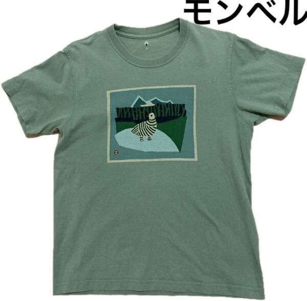 モンベル Tシャツ 雷鳥 サンダーバード 山 登山 コットン 綿 アウトドア mont-bell Sサイズ