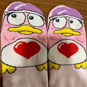 ドンコ ドン・キホーテ ドンキホーテ ドンペン ピンク ハート 靴下 ソックス 緩み・穴・毛玉等あり 洗濯済【購入前コメント下さい