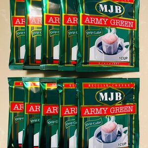 MJB アーミーグリーン ドリップコーヒー レギュラーコーヒー 7g×10杯分 共栄フーズ 株式会社
