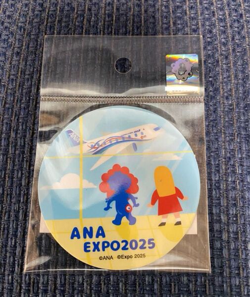 ANA × EXPO2025 万博 ミャクミャクANAステッカー 飛行機 後ろ姿 シール 新品 ピンバッジ ダイカットステッカー