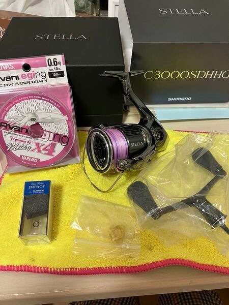 美品! 22ステラC3000SDHHG エギング オマケ付き
