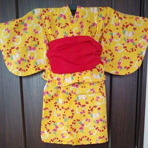 浴衣 ゆかた 90センチ セパレート 帯セット
