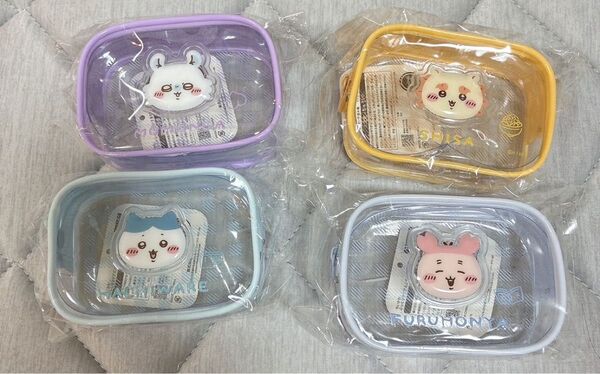 ちいかわ ぷっくりクリアミニポーチ 4種セット
