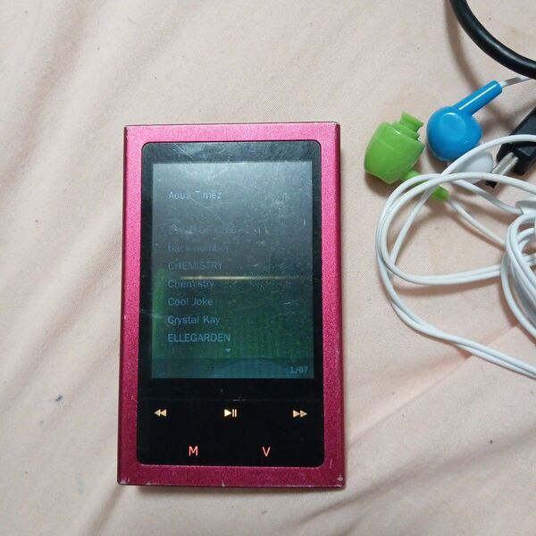 GREENHOUSE MP3音楽プレーヤー イヤホン 充電ケーブル付き