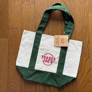 送料無料【新品】Trader Joe’sトレジョキャンバストートバッグ グリーン