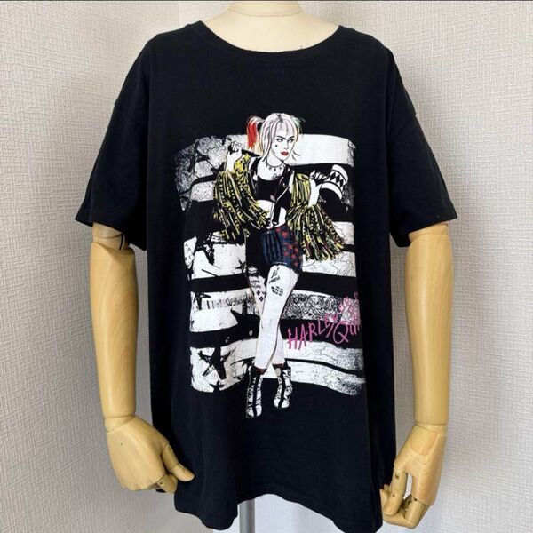 ハーレイ・クイン プリントTシャツ ブラック