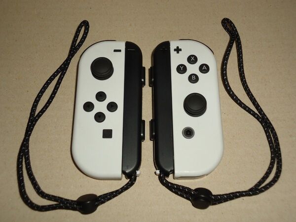 純正品 Nintendo Switch ジョイコン Joy-Con (L)/(R) ホワイト ストラップ付