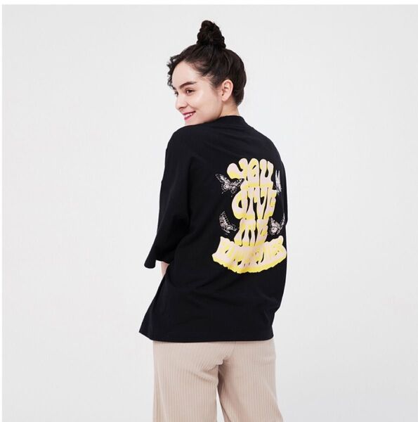 ユニクロ UT × VERDY Tシャツ 黒 L RISE AGAIN UNIQLO ヴェルディ