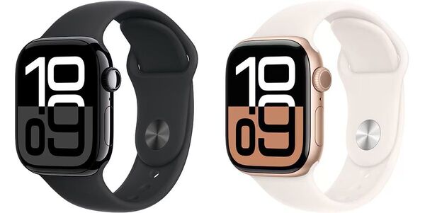 【新品】Apple Watch Series 10 GPS 42mm アルミニウムケース ジェットブラックとローズゴールド セット