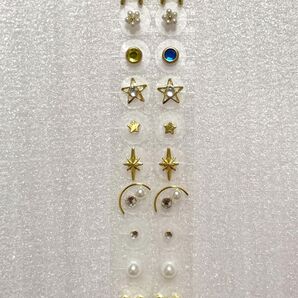 耳ツボジュエリー チタン 金粒