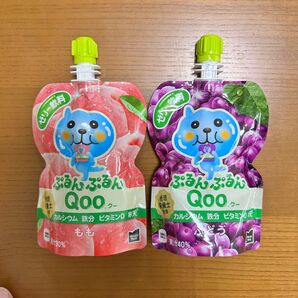 Qoo ゼリー飲料 もも&ぶどう 2個セット