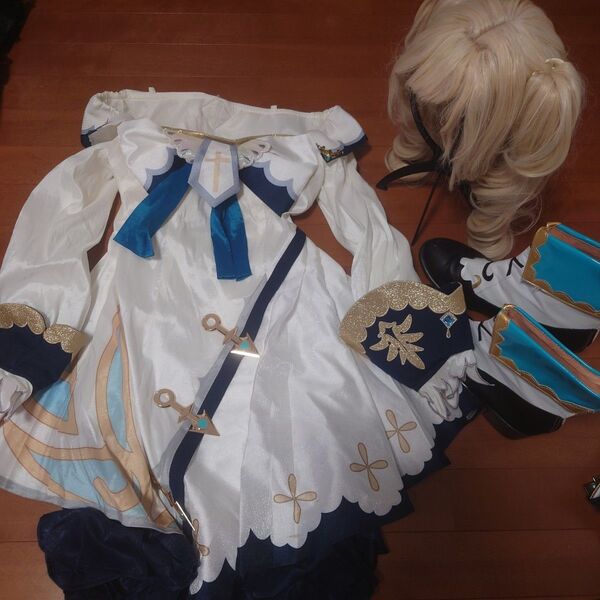 原神 バーバラ コスプレ衣装 三分妄想 ウィッグ 靴付き フルセット GenshinImpact