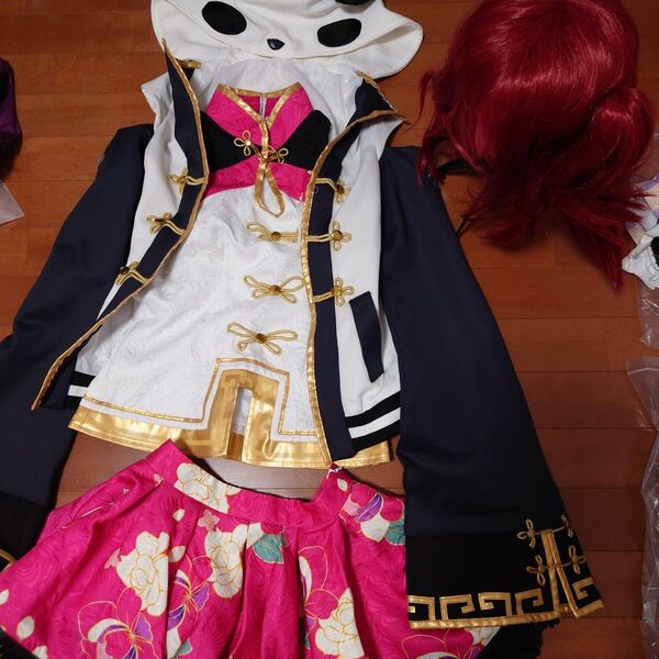 ラブライブ!サンシャイン!! 黒澤ルビィ チャイナ編 覚醒後 コスプレ衣装 ウィッグ付き Aqours