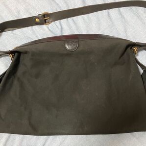 IL BISONTE ショルダーバッグ キャンバスレザーショルダー イルビゾンテ