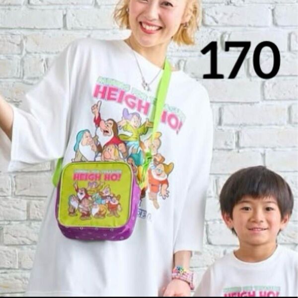 170 しまむら リトシー littc リンクアット link@ ディズニー 7人の小人 ハイホー Tシャツ オーバーTシャツ