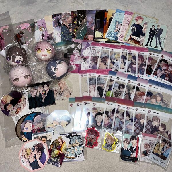 商業BLグッズ まとめ売り グッズセット クリアカード おまんじゅうマスコット アクリルコースター