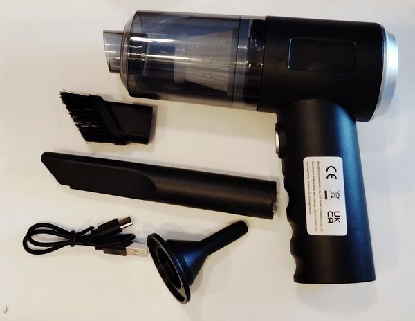 新品 充電式 ハンディクリーナー ミニ 掃除機 車用 3ノズル 2in1多機能