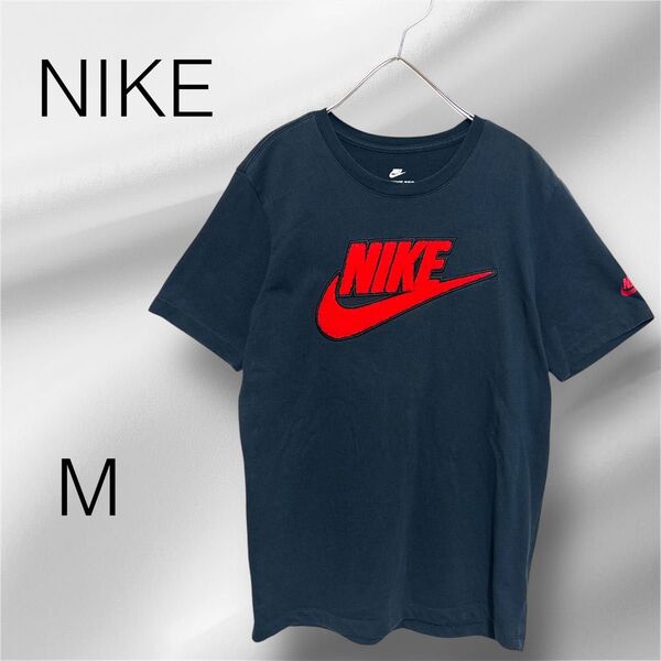 NIKE ナイキ Tシャツ BIGロゴ ブラック 【M】 半袖 クルーネック