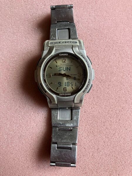 CASIO カシオ ウェーブセプター メンズ腕時計 中古稼働品
